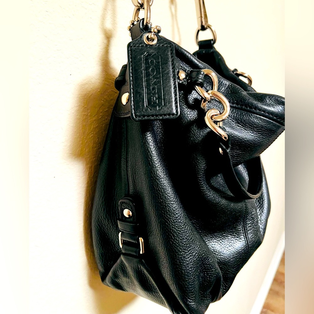 Large authentic Coach purse. You could put a small dog in it.
